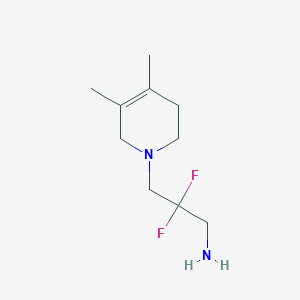 3-(4,5-Dimethyl-1,2,3,6-tetrahydropyridin-1-yl)-2,2-difluoropropan-1-amine