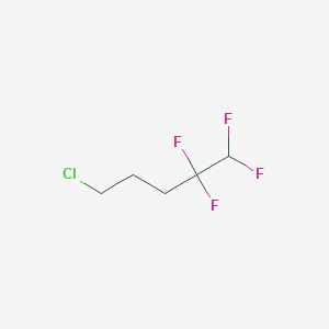 molecular formula C5H7ClF4 B13159715 5-Chloro-1,1,2,2-tetrafluoropentane 