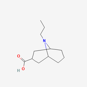 molecular formula C12H21NO2 B13159718 9-Propyl-9-azabicyclo[3.3.1]nonane-3-carboxylic acid 