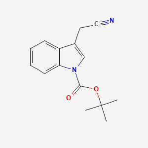 B1315974 tert-Butyl 3-(cyanomethyl)-1H-indole-1-carboxylate CAS No. 218772-62-4