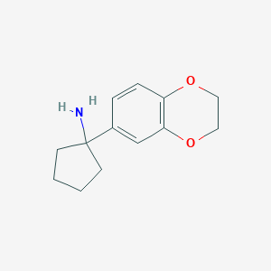 1-(2,3-Dihydro-1,4-benzodioxin-6-yl)cyclopentan-1-amine