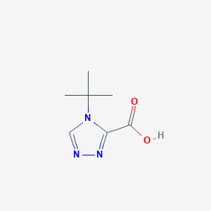 molecular formula C7H11N3O2 B13159777 4-tert-Butyl-4H-1,2,4-triazole-3-carboxylic acid 