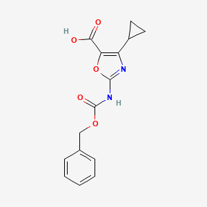 2-{[(Benzyloxy)carbonyl]amino}-4-cyclopropyl-1,3-oxazole-5-carboxylic acid