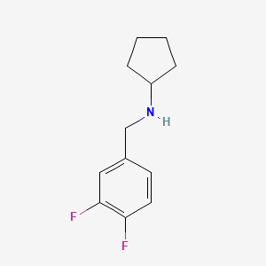 N-[(3,4-difluorophenyl)methyl]cyclopentanamine