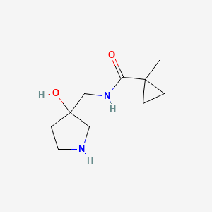 N-[(3-Hydroxypyrrolidin-3-yl)methyl]-1-methylcyclopropane-1-carboxamide