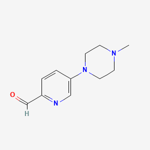 molecular formula C11H15N3O B13159905 5-(4-methyl-1-piperazinyl)-2-Pyridinecarboxaldehyde CAS No. 892501-97-2