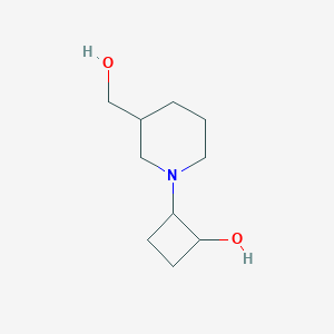 2-[3-(Hydroxymethyl)piperidin-1-yl]cyclobutan-1-ol