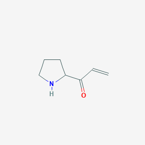 molecular formula C7H11NO B13160064 1-(Pyrrolidin-2-yl)prop-2-en-1-one 