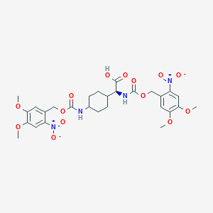 (S)-2-((((4,5-Dimethoxy-2-nitrobenzyl)oxy)carbonyl)amino)-2-((1s,4R)-4-((((4,5-dimethoxy-2-nitrobenzyl)oxy)carbonyl)amino)cyclohexyl)acetic acid