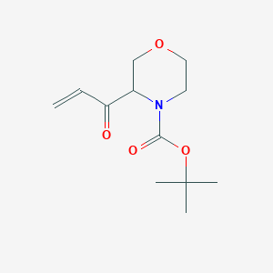 molecular formula C12H19NO4 B13160094 tert-Butyl 3-(prop-2-enoyl)morpholine-4-carboxylate 