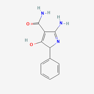 2-amino-4-oxo-5-phenyl-4,5-dihydro-1H-pyrrole-3-carboxamide