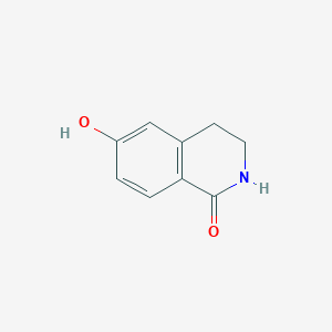 molecular formula C9H9NO2 B1316012 6-羟基-3,4-二氢异喹啉-1(2H)-酮 CAS No. 22245-98-3