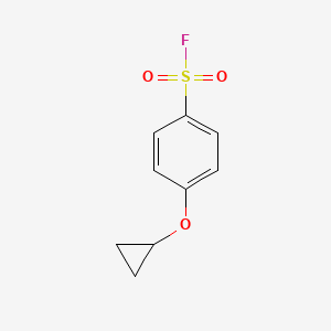 molecular formula C9H9FO3S B13160160 4-Cyclopropoxybenzene-1-sulfonyl fluoride 