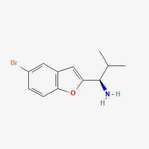 (1R)-1-(5-Bromo-1-benzofuran-2-YL)-2-methylpropan-1-amine