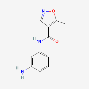 N-(3-aminophenyl)-5-methyl-1,2-oxazole-4-carboxamide