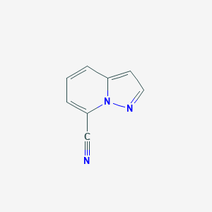 molecular formula C8H5N3 B1316041 吡唑并[1,5-a]吡啶-7-腈 CAS No. 319432-36-5