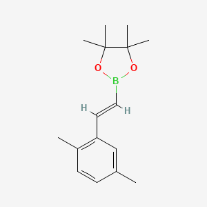 molecular formula C16H23BO2 B13160437 2-[2-(2,5-Dimethylphenyl)ethenyl]-4,4,5,5-tetramethyl-1,3,2-dioxaborolane 