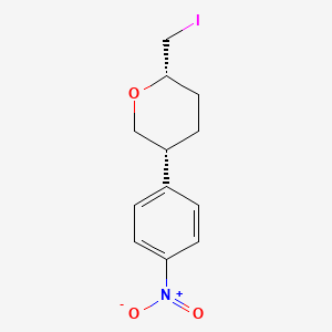 (2S,5R)-2-(Iodomethyl)-5-(4-nitrophenyl)oxane