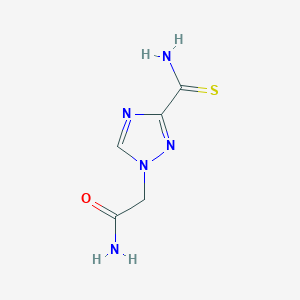 2-(3-carbamothioyl-1H-1,2,4-triazol-1-yl)acetamide