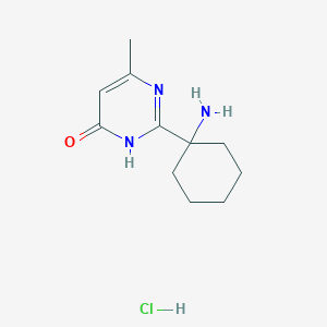 2-(1-Aminocyclohexyl)-6-methyl-3,4-dihydropyrimidin-4-one hydrochloride