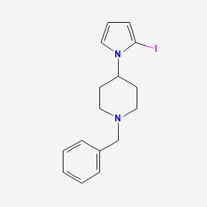 molecular formula C16H19IN2 B1316056 1-苄基-4-(2-碘-1H-吡咯-1-基)哌啶 CAS No. 254115-95-2