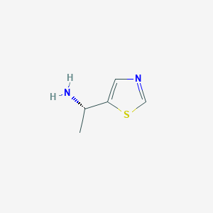 molecular formula C5H8N2S B13160564 (1S)-1-(1,3-thiazol-5-yl)ethan-1-amine 