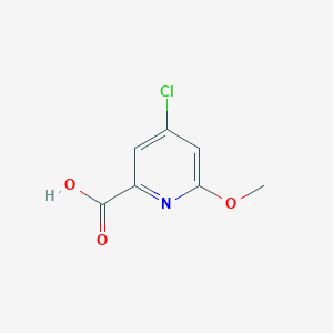 molecular formula C7H6ClNO3 B1316058 4-氯-6-甲氧基吡啶-2-甲酸 CAS No. 204378-34-7