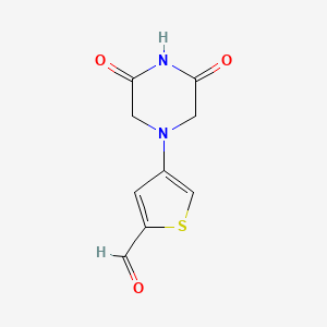 4-(3,5-Dioxopiperazin-1-YL)thiophene-2-carbaldehyde