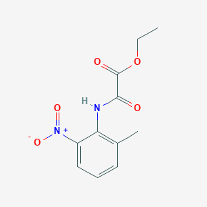molecular formula C11H12N2O5 B1316068 乙酸，[(2-甲基-6-硝基苯基)氨基]氧代，乙酯 CAS No. 126991-25-1