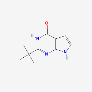 2-tert-Butyl-3H,4H,7H-pyrrolo[2,3-d]pyrimidin-4-one