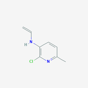 molecular formula C8H9ClN2 B13160690 2-Chloro-6-methyl-N-vinylpyridin-3-amine 