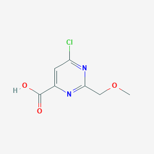 6-Chloro-2-(methoxymethyl)pyrimidine-4-carboxylic acid