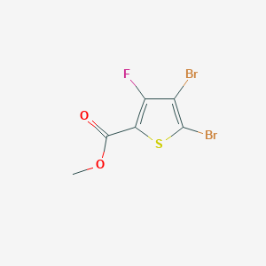molecular formula C6H3Br2FO2S B1316075 4,5-二溴-3-氟噻吩-2-甲酸甲酯 CAS No. 395664-58-1