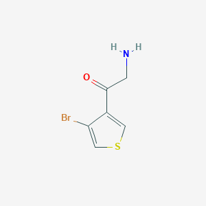 2-Amino-1-(4-bromothiophen-3-yl)ethan-1-one