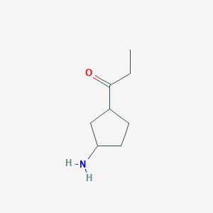 1-(3-Aminocyclopentyl)propan-1-one