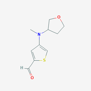 4-[Methyl(oxolan-3-YL)amino]thiophene-2-carbaldehyde