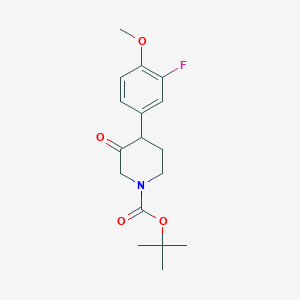 Tert-butyl 4-(3-fluoro-4-methoxyphenyl)-3-oxopiperidine-1-carboxylate