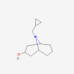 molecular formula C12H21NO B13160798 9-(Cyclopropylmethyl)-9-azabicyclo[3.3.1]nonan-3-ol 