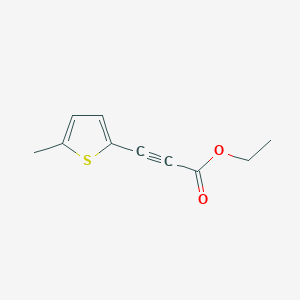 molecular formula C10H10O2S B13160800 Ethyl 3-(5-methylthiophen-2-yl)prop-2-ynoate 