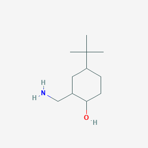 2-(Aminomethyl)-4-tert-butylcyclohexan-1-OL