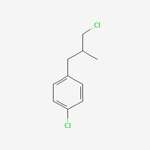 molecular formula C10H12Cl2 B13160830 1-Chloro-4-(3-chloro-2-methylpropyl)benzene 