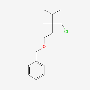 ({[3-(Chloromethyl)-3,4-dimethylpentyl]oxy}methyl)benzene