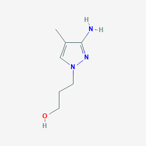 3-(3-amino-4-methyl-1H-pyrazol-1-yl)propan-1-ol