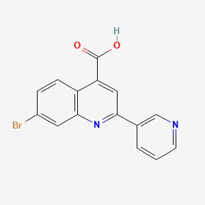 7-Bromo-2-pyridin-3-ylquinoline-4-carboxylic acid