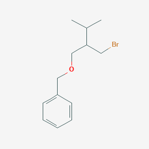 ((2-(Bromomethyl)-3-methylbutoxy)methyl)benzene