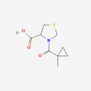 3-(1-Methylcyclopropanecarbonyl)-1,3-thiazolidine-4-carboxylic acid