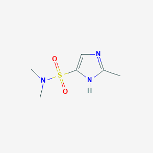 molecular formula C6H11N3O2S B13160925 N,N,2-trimethyl-1H-imidazole-5-sulfonamide 