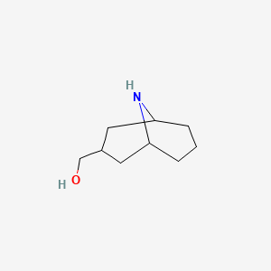 molecular formula C9H17NO B13160963 9-Azabicyclo[3.3.1]nonan-3-ylmethanol 