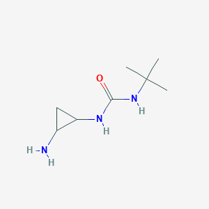 molecular formula C8H17N3O B13160965 1-(2-Aminocyclopropyl)-3-tert-butylurea 