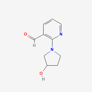 2-(3-Hydroxypyrrolidin-1-yl)pyridine-3-carbaldehyde